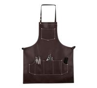 Barber Apron,PU Leather Women Cosmetology Apron | Household Supplies for Professional Shops Beauty Florists Colorists Beard Trimming Cutting