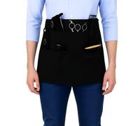 Barber Apron with 4 Pockets, Waterproof and Bleach-proof Hairstylist Aprons for Women Men with Adjustable Belt, cleaning apron，Hair Stylist Essentials for Salon Barber Hairdresser Half Waist Apron Cle