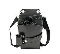 Barber bag Scissor pouch Hairdressing tools bag Hairdressing pouch belt Scissor pouch hairdressing Leather for Scissors Combs Brush airdressing Electric Scissors Barber hair clips etc 252 Black