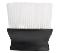 Barber Brush Neck Duster, Professional Neck Duster Brush Barber Neck Duster with Soft Nylon Bristles with Stable Vertical Base for Barbers and Personal Grooming (White)