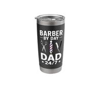 Barber by Day, Dad 24/7 Meme Stainless Steel Insulated Tumbler