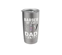 Barber by Day, Dad 24/7 Meme Stainless Steel Insulated Tumbler