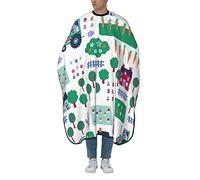 Barber Cape Bunny Loves Carrots Hair Cutting Gown Soft Waterproof Hairdressing Gown, For Salon, Styling, Kids, 140x168cm
