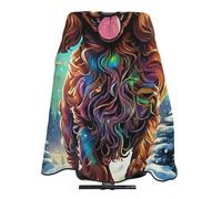 Barber Cape Cocker Spaniel Dog Salon Barber Cape With Hook Waterproof Hairdressing Gown, For Barbers, Salon, Dyeing, Barbershops, 140x168cm