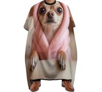 Barber Cape Cute Chihuahua Puppy Dog, Unisex Hair Cutting Cape Professional Haircut Apron Gown for Hairdresser Coloring 140X168cm