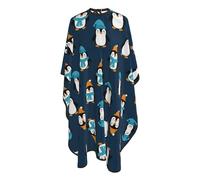 Barber Cape Cute Funny Animal Penguin Hair Styling Cape With Hook Waterproof Hairdressing Gown, For Kids, Salon, Barbers, Adults, 140x168cm