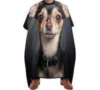 Barber Cape Cute Funny Chihuahua Dog, Adjustable Hair Cutting Cape Waterproof Salon Gowns for Men Women 140X168cm