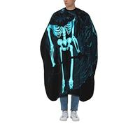 Barber Cape Demon Skull Scythe Fire Barber Gown Unisex Hairdressing Apron Soft Hair Cutting Gown, For Barber Shops, Barbers, Woman, 140×168cm