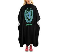 Barber Cape Flat Earth Society Salon Cape Unisex Hairdressing Gown Professional Hairdressing Cape For Hairdressers Barber Accessories Reusable 140x168cm