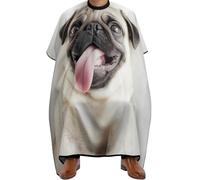 Barber Cape Funny Pug Dog, Professional Hair Cutting Cape Professional Hair Cutting Gown for Salons Women 140X168cm