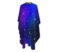 Barber Cape Galaxy Stars Magic Glow In The Dark Hairdressers Cape With Hook Durable Hairdressing Apron, For Children, Dyeing, Adults, Woman, 140x168cm
