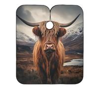 Barber Cape Highland Cow Hair Cut Cape Unisex Hairdressers Cape Large Salon Barber Cape, For Adults, Dyeing Styling, Barbers, 140×168cm