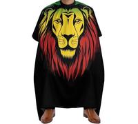 Barber Cape Lion Black, Stain resistant Hairdressing Cape Anti-static Haircut Apron Gown for Haircut Family 140X168cm