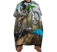 Barber Cape Motocross Dirt Bike Sport Motorcycle, Unisex Hair Cutting Cape Waterproof Barber Hairdresser Capes for Men Salons 140X168cm