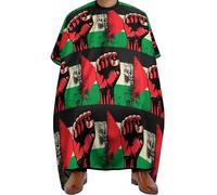 Barber Cape Palestinian Flag Fist Human Rights Salon Cape Premium Hair Cutting Cape Professional Haircut Cape For Barber Accessories Reusable Hairdressers 140x168cm