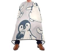 Barber Cape Penguin Hair Cutting Gown With Hook Unisex Hairdressing Apron, For Men, Barbers, Dyeing, 140x168cm