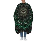 Barber Cape Psychedelic Mandala Geometric Cannabis Hair Styling Cape Unisex Salon Barber Cape Waterproof Professional Salon Cape, For Barbers, Hair Styling, Dyeing Styling, 140×168cm