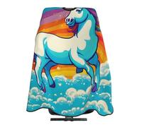 Barber Cape Rainbow Horse Dreams Hair Styling Cape Adjustable Unisex Hairdressing Apron, For Dyeing, Styling, Salon, Children, 140x168cm