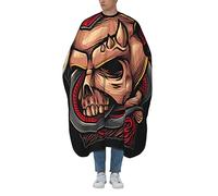 Barber Cape Snake Demon Skull Barber Gown Large Hair Cut Cape Waterproof Hairdressing Gown, For Adults, Barber Shops, Barbers, 140×168cm