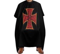 Barber Cape Tattoo Style Iron Cross Personalised Barber Haircut Capes Anti-Static Hair Cutting Cape For Coloring Haircut Women