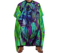 Barber Cape Tie Dye Shepherd German Dog Green, Waterproof Hair Cape Anti-static Hairdressing Gown for Men Women 140X168cm