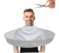 Barber Cape, Waterproof Polyester Umbrella Shaped Hair Cutting Cape with Loop-and-Hook Tape Neckline Short Haircut Home and Salon Use ..
