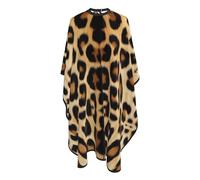 Barber Cape Wild Animal Cheetah Leopard Print Barber Gown With Hook Large Hairdressing Apron, For Styling, Salon, Barbers, Adults, 140x168cm