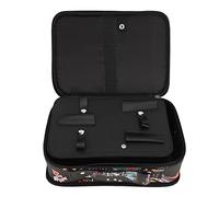 Barber Carrying Case Stylist Tool Storage Bag Organizer for Scissors Combs Hair Clippers, Large Capacity PU Canvas Travel Bag with ABS Reinforced Structure for Hairdressers Pet Gro