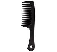 Barber Comb Big Width Teeth Combing Hair Comb Female Hand Handle Grip Curling Brush