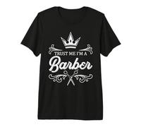 Barber Crown Quote Trust Me I'm a Barber Design Premium T-Shirt