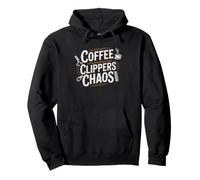Barber Dad Coffee Morning Shop Hustle Father Life Barbershop Pullover Hoodie