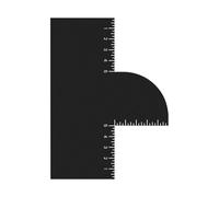 Barber Enhancement Card - Hairline Shaping Maker | Guida taglio capelli riutilizzabile con indicatori di misura per barba, Accessorio rifinitura uomo professionale, Bianco