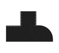 Barber Enhancement Card, T Shape Hairline Shaping Tool with Measurement Indicators Reusable Color Spray Edge Hair Liner Card for Precise Edge Ups & Beard Line Up Tools Cutting Guide for Men