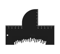 Barber Enhancement | Hairline Optimization Board,Precision Grooming Hair Contouring Card with Scale for Trimming Styling Mustache Beard Outline Women Men Barbershop