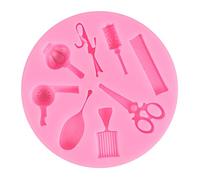 Barber Gadgets Cake Fondant Baking Mold Decoration Embossing and Modeling Liquid Silicone Mold Silicone Molds Small for Decorating