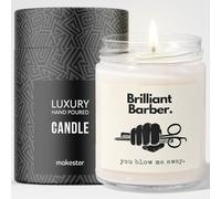 Barber Gift - Luxury Soy Wax Candle - Vanilla, Jasmine, Sugared Almond - Makester