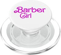Barber Girl Female Barber Hairdresser Salon Girls Women PopSockets PopGrip for MagSafe