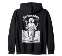 Barber Hairdresser Patron Saint Martin De Porres Hairstylist Zip Hoodie