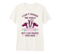 Barber I Can't Change The Worl But I Can Change Your Hair Premium T-Shirt