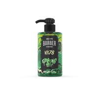 Barber Marmara Transparent Shaving Gel No.78 for Men 500 ml - Clear Non-Foaming Gel for Precise Shave, Beard Contour Definition, Cooling Effect, Pump Bottle