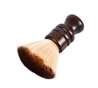 Barber Neck Face Duster Brush Compact Barber Neck and Face Cleaning Brush Nylon Bristles for Gentle Sweeping Beechwood Handle Portable Barber Brush Essential for Haircutting and Styling Kits