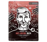 BARBER PRO ANTI-AGEING Mens Face Mask Vitamin C Moisturising For Dark Circles Redness & Wrinkles Natural Bamboo Sheet Hydration Vegan Skincare Multi Award Winning Brand