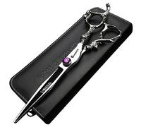 Barber Professional High-End JP440c Scissors Set - 6/7/7.5/8/9-inch Hair Cutting Tools (8-in Cutting Scissors)