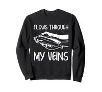 Barber Quote Flows Through My Veins Trimmer Graphic Sweatshirt