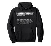 Barber Retirement Definition Funny Hairdresser Pullover Hoodie