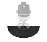 Barber Salon Anti Fatigue Floor Mat, 3ft x 5ft Semi Circle Salon Floor Mat, Barber Shop Chair Mat with 18mm Thickened, Non-Slip, Waterproof, for Barber Shop