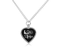 Barber Salon Hairdresser Love Custom Urn Necklace for Ashes Heart Keepsake Pendant Jewelry Memorial Cremation