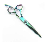 Barber Scissors Hair Cutting Scissors, 6inch Japan 440c Green Cut Hair Salon Scissors Cutting Barber Haircut thinning Shears Hairdressing Scissors (Cu (Cutting Q)