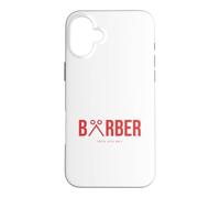 Barber Scissors Letter Design Fresh Cuts Barbershop Case for iPhone 16 Plus