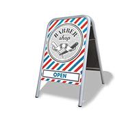 Barber Shop Large A Board Pavement Sign MEGA Listing Outdoor Street Advertising Display…